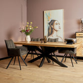 Rechteckiger Esstisch Mangoholz 180cm
